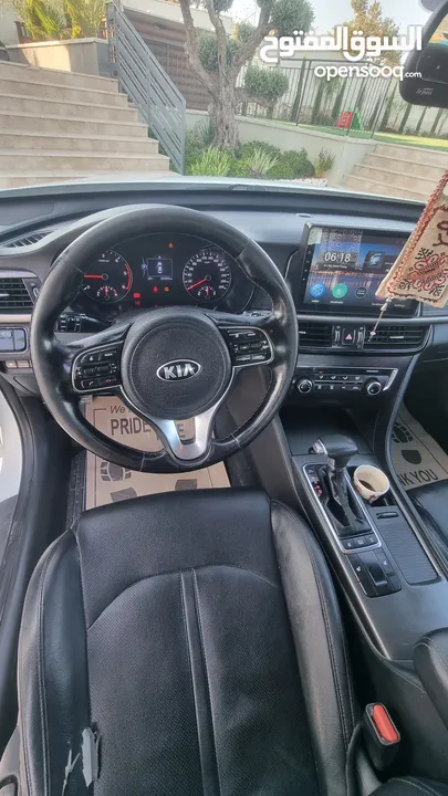 كيا K5 تيربو 1700cc موديل 2017 مع ترخيص وتأمين جديد