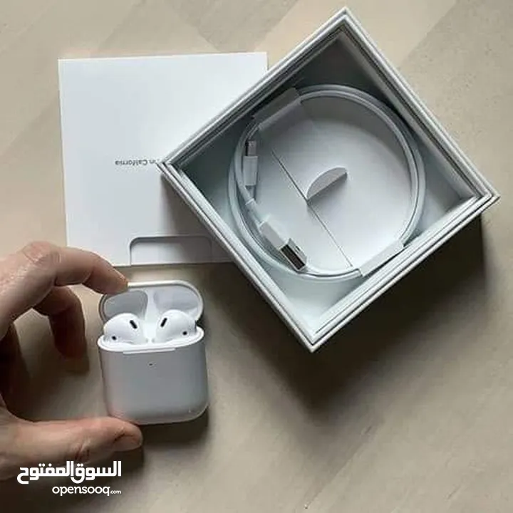 سماعة AIRBUDS اصلية ابل كامل اغراضها مكفولة