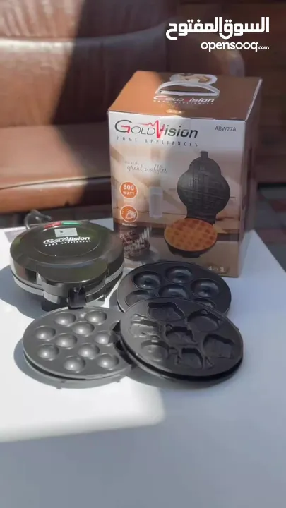 صانع الحلويات Gold Vision  *4 في 1 مع هذا الجهاز الرائع، يمكنكم تحضير أشهى الحلويات بسهولة
