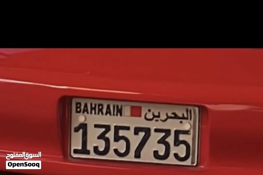 بيع رقم مميز مكون من ست ارقام 135735 على سيارة كومورو احمر موجود مالك واحد