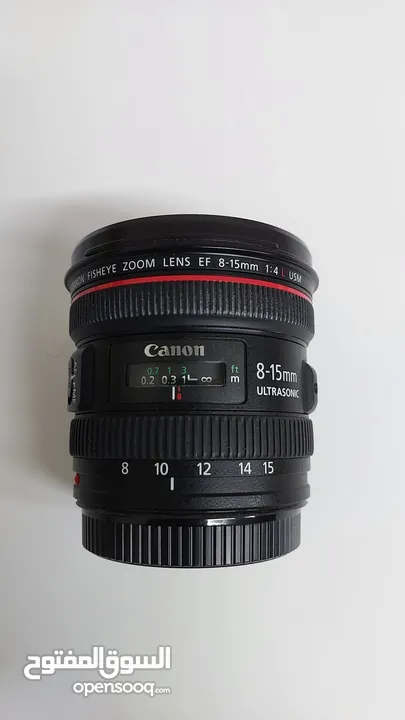 عدسة كاميرا كانون Canon EF 8-15mm f 4L Fisheye USM