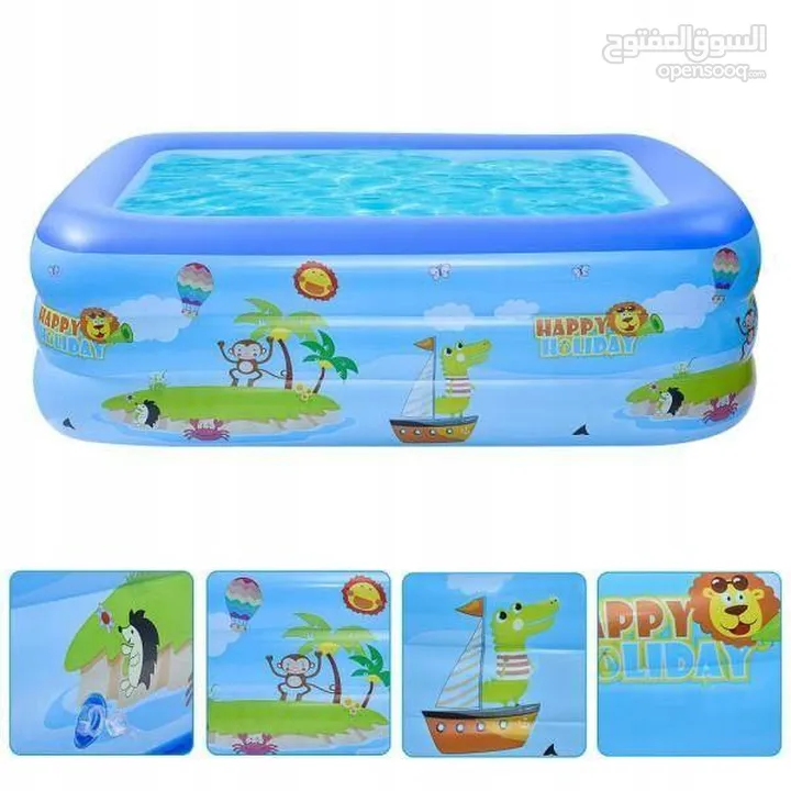 برك FAMILY FUNPOOL القابلة للنفخ – خلّي كل يوم عيد لأطفالك والعيلة برك عائلية بأحجام وأشكال متعددة .