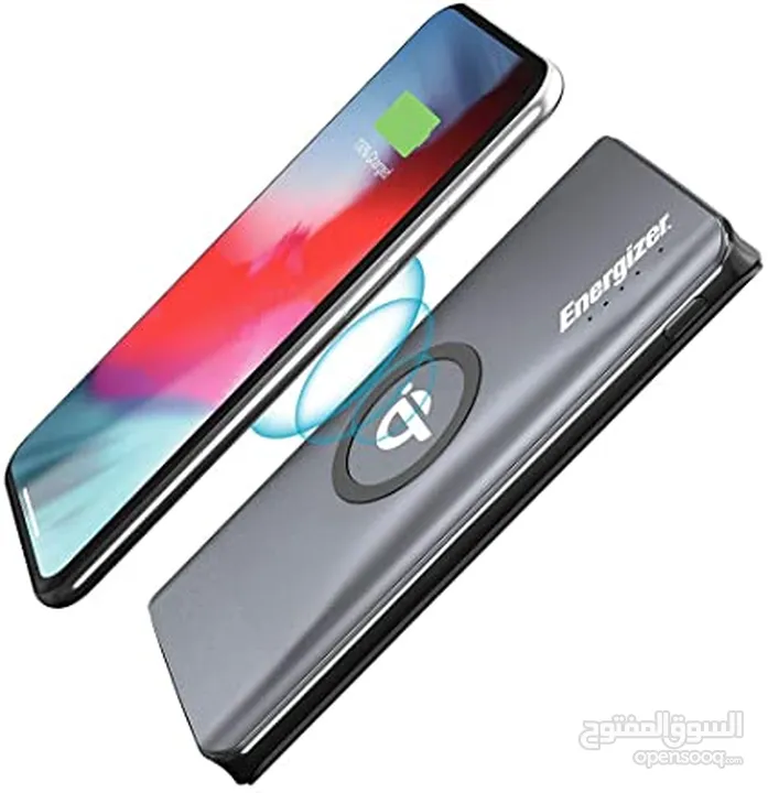 Energizer UE10046 10000mAh Rapid 2.1A Charging Power Bank   بور بانك يو أس بي ويرلس 1000 وط