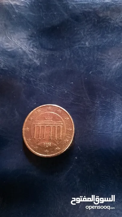 عملة معدنية قديمة المانية 2002خمسين سنت يورو