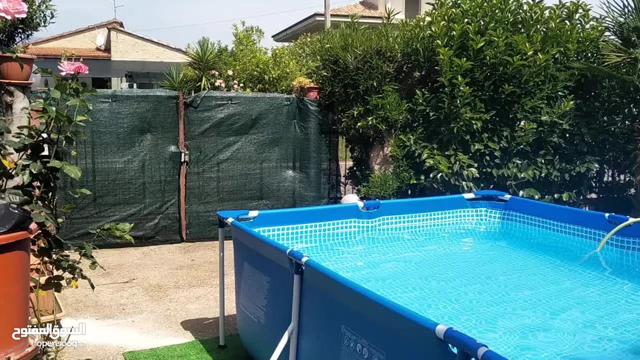 بركة سباحة انتكس اشتريها وانساها مقاس 4.5 متر مع فلتر جديده