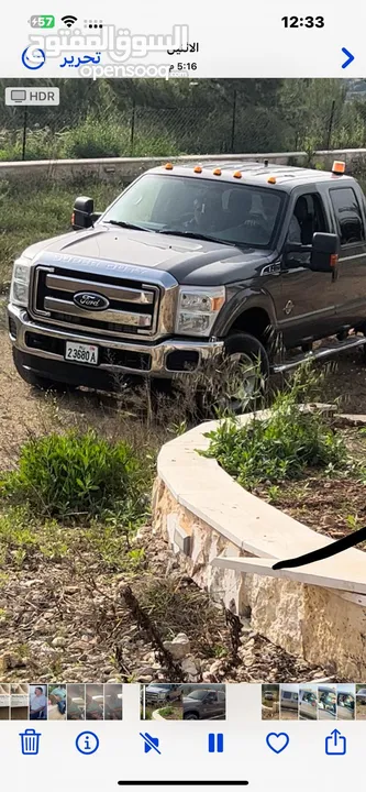 جب فرد F150  اتوماتيك مديل 2012 مطور  6700 ديزل    كاش او نص بنص