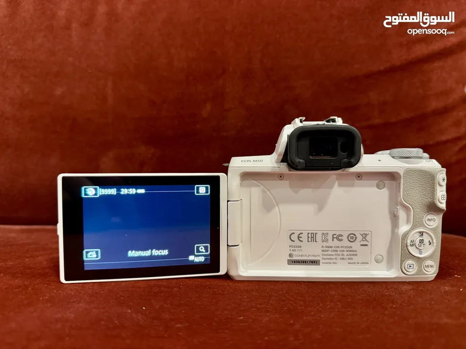 Canon M50 + 2 lenses + 4 batteries + ND filters
