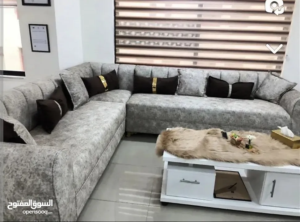 طقم كورنر لون بيج للبيع في حالة ممتازة مستعمل شهرين