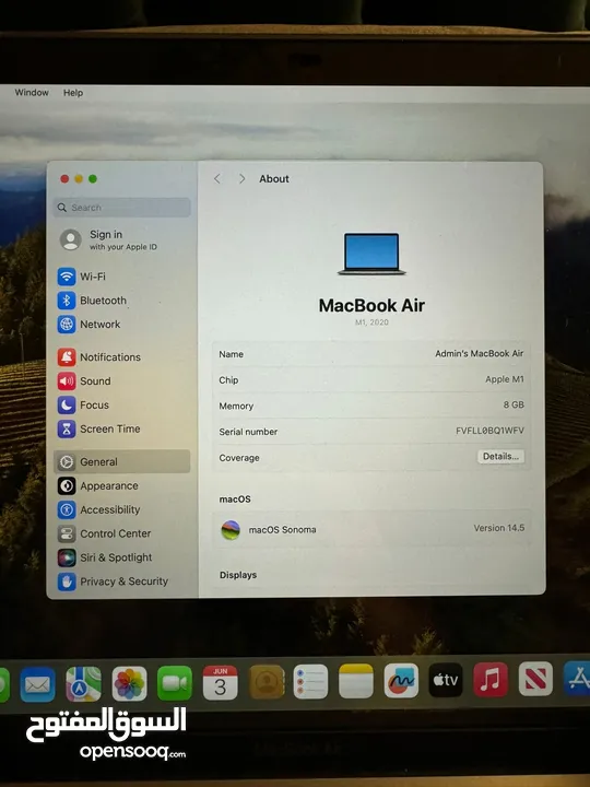 Apple Macbook Air M.1 chip