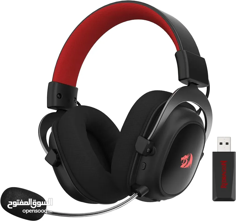 Redragon H510 PRO Zeus-X RGB Wireless Gaming Headset - 7.1 Surround Sound سماعات ريدراجون وايرليس