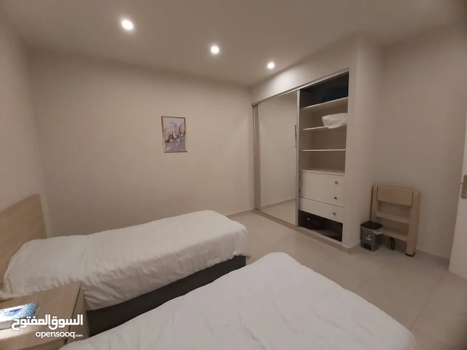 شقة ارضية مفروشة للايجار 2 نوم في عبدون