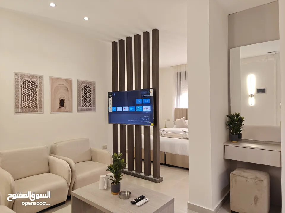أجنحة فندقية للايجار للعائلات بموقع حيوي و مميز السابع