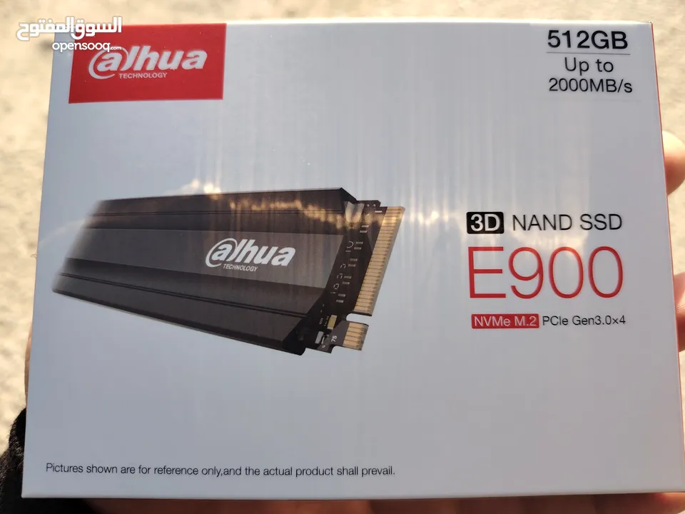 SSD Nvme M.2900 512Gb ذاكرة تخزين بسعه   ذاكره تخزين داخليه 512gb للكمبيوتر جديده بالكرتونه