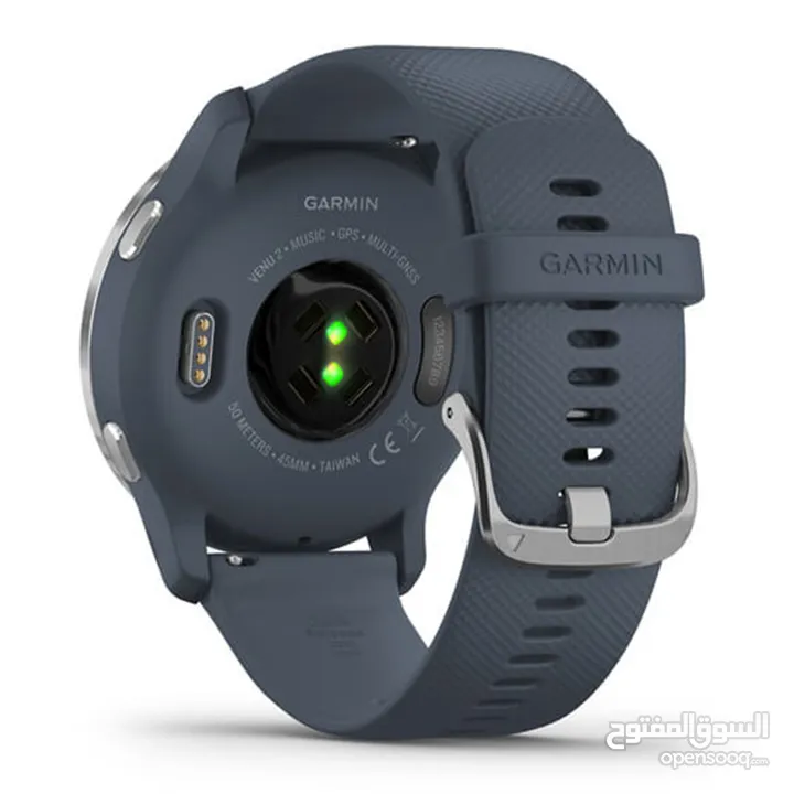 Garmin Venu 2 هو الجيل الثاني من ساعات GPS الرياضية الأنيقة مع شاشة AMOLED مقاس 1.3 بوصة بتصميم رجال