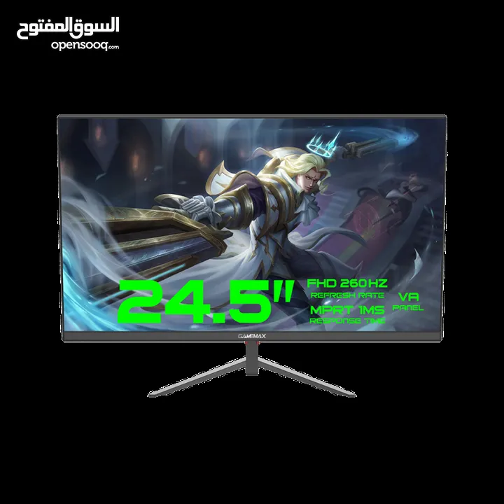 شاشة جيمنغ عالية الدقة سريعة الاستجابة 25 انش مع سماعات GAMEMAX GMX25F260 260Hz 25 Inch