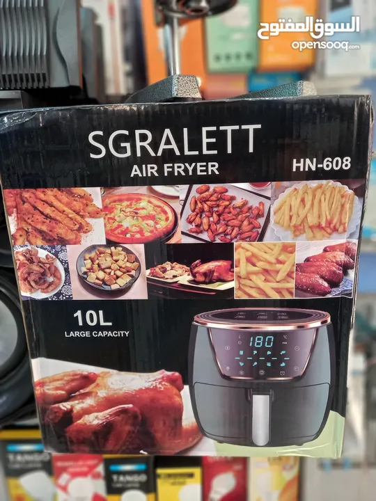 scarlett air fryer قلاية هواية 10 لتر و 8 برامج
