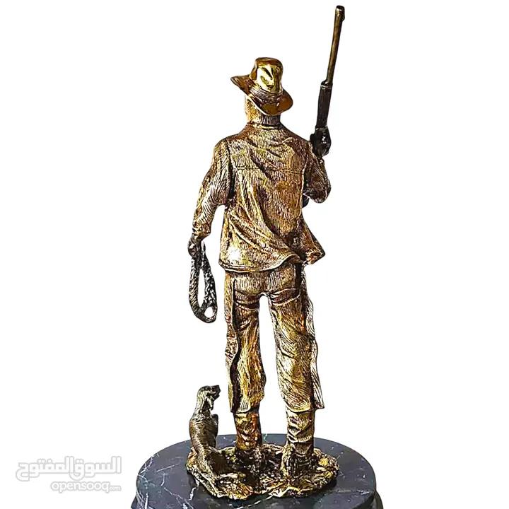 hunter man Statue Home Decor, Brass Ornament Art Crafts Desktop Decorations code:H-1001