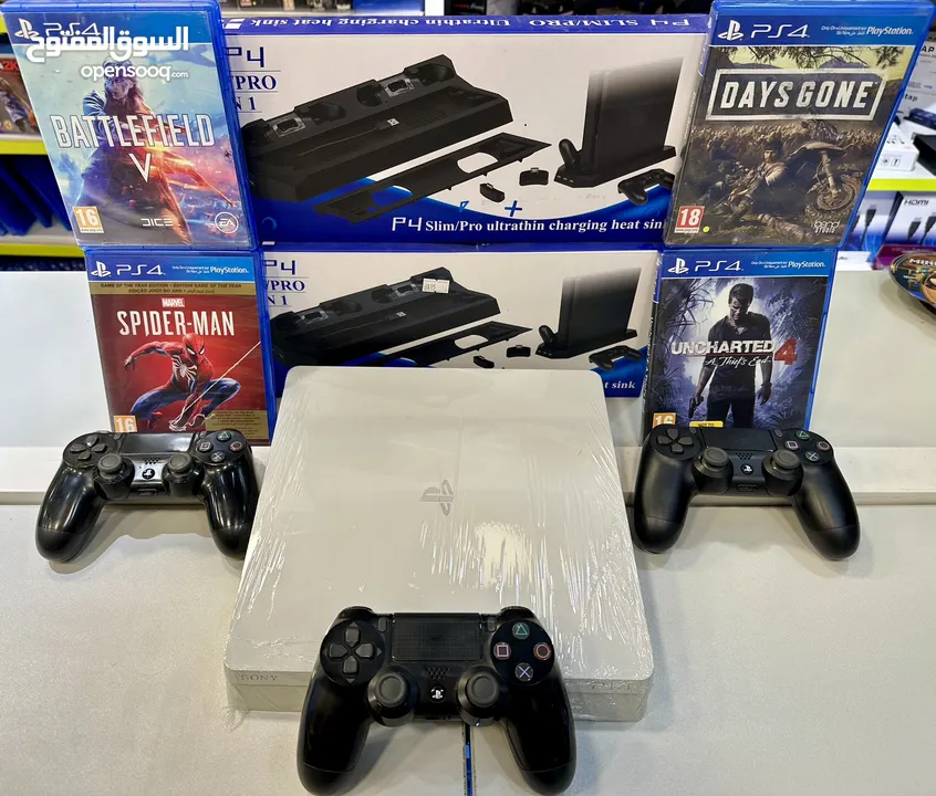 بلاستيشن 4 سليم مع كفاله PS4 Slim بافضل الاسعار