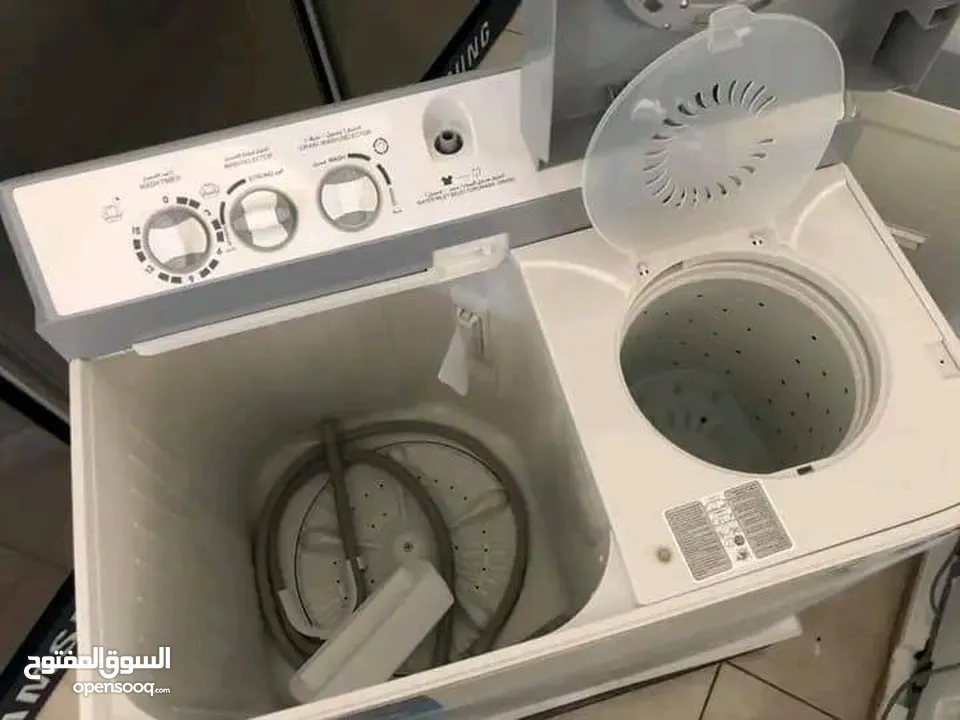 غسالة Fresh حوضين 20 كيلو بنظام LG   كفالة 3 سنوات على المتور كفالة سنة على العصارة