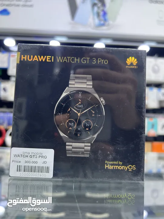 Huawei GT3 Pro Titanium (46mm) ساعة هواوي الذكية جي  برو تيتانيوم اعلى اصدار  جديدة مسكرة بالركرتونة