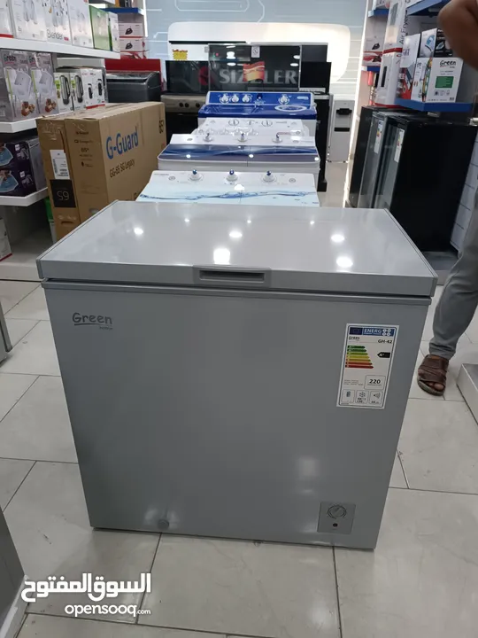 عرض نااار على فريزر بطح جرين هوم 200 لتر مع سله و 300 لتر سلفر بسعر حرق