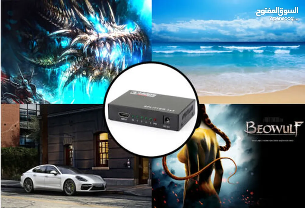 FOUR HDMI displays from 1 HDMI source with this splitter