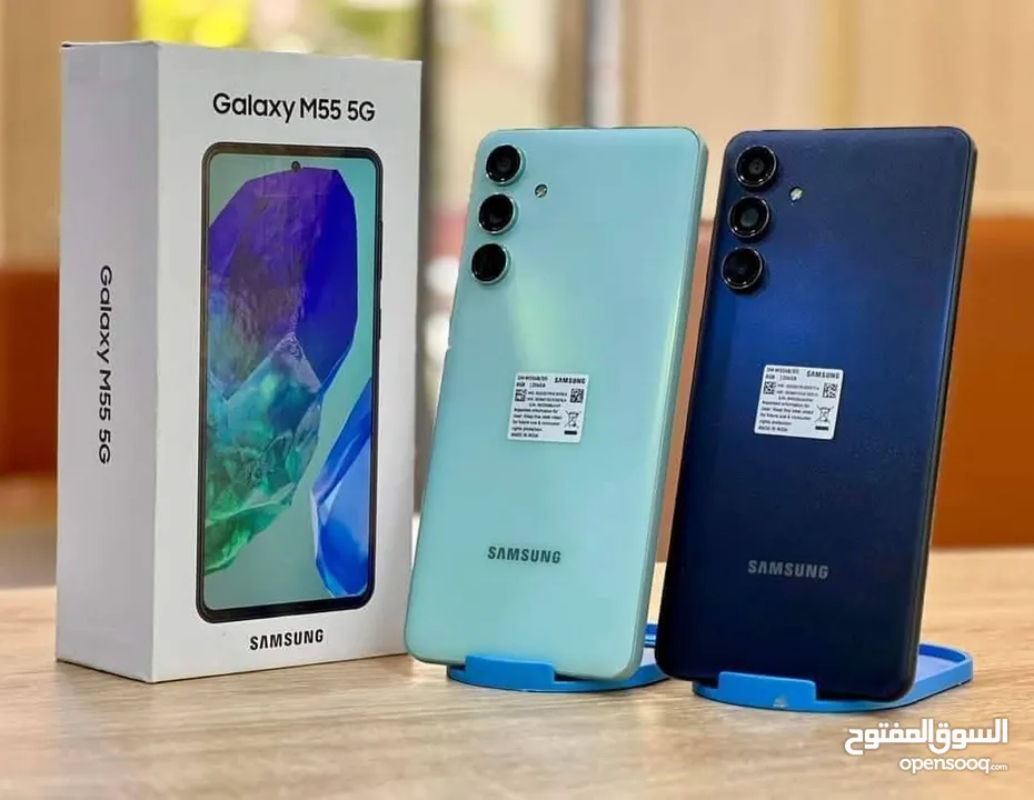 مستعمل ايام Samsung M55 5G رام 16 جيجا 256 أغراضة والكرتونه الأصلية متوفر توصيل