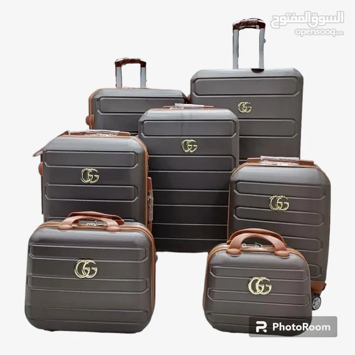 حقائب فيبر 7 قطع   شنط سفر   شنط اعراس حقائب متعددة المقاسات