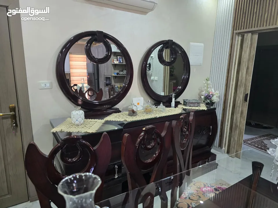 غرفة سفرة زجاج سكوريت