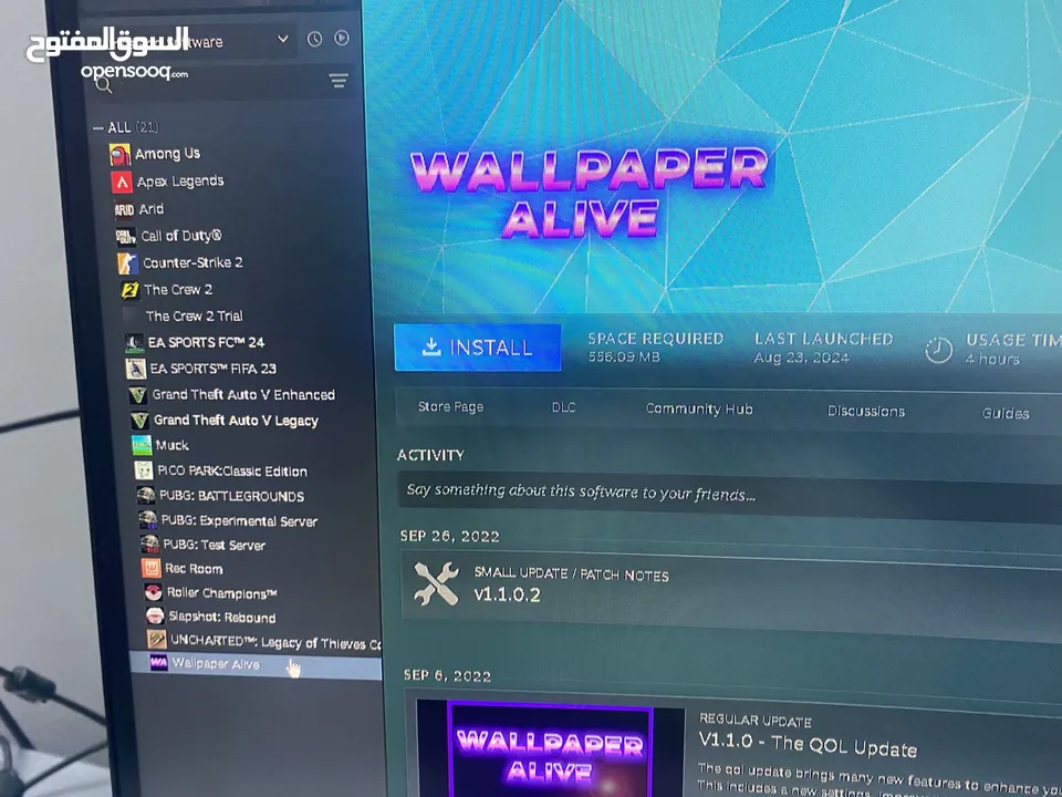 عرض ناري! PC جيمنغ + حساب ستيم + ماوس وكيبورد جيمنغ فقط بـ 180