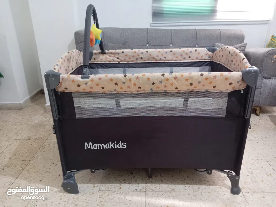 سرير وحباسة اطفال  mama kids
