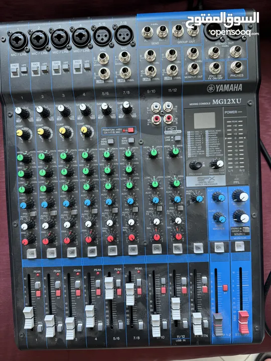 Yamaha MG12XU Mixer, Analog Mixing Console, 12 Channels, SPX Digital Effects, USB Connectivity