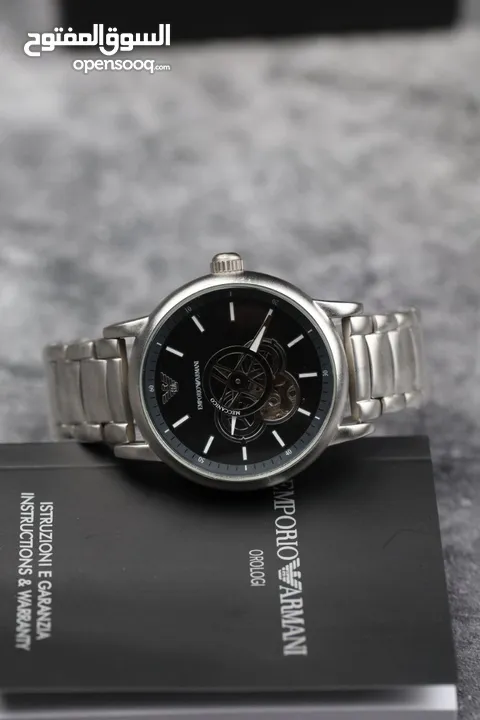 امبوريو ارماني نبض جوده عاليه فل تختيم حزام ستانلستيل ضدد الصدئ مع علبه وكيس وكرت الكفاله