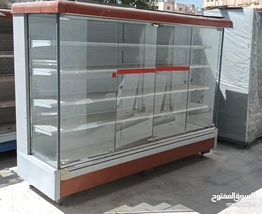 ثلاجات دلي عابدين زجاج مستقيم  وزجاج محني +ثلاجات عرض مفتوح ومغلق