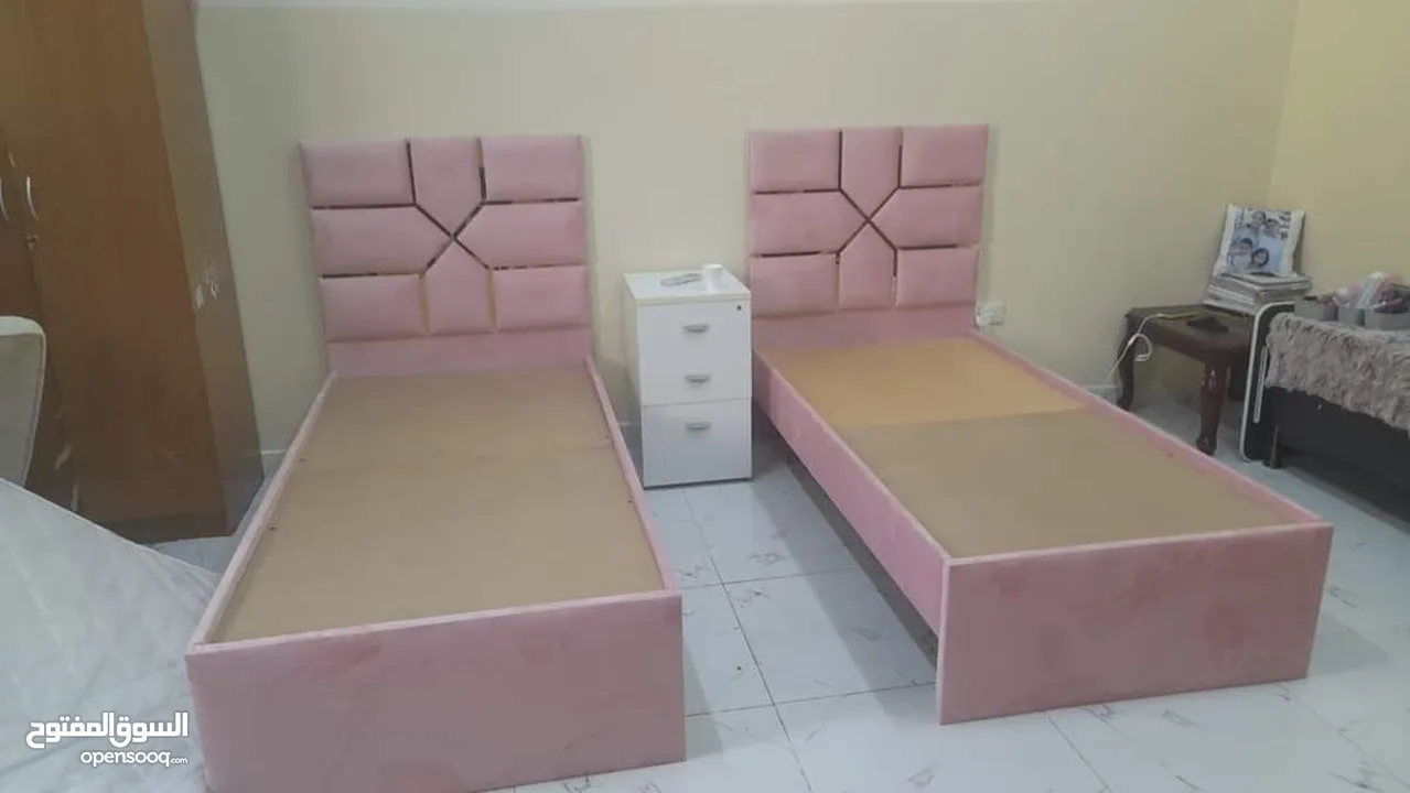 Brand new single bed mdf wood saiz 90x190 with medical mattress good Quality All saiz Available