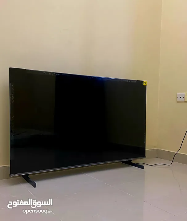 Hisense 55' QLED TV, Used only one month, 1 year service warranty with bill