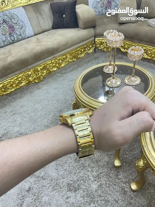 ساعه NAVI FORCE مستعمله أسبوعين فقط السعر الأصلي 355دينار خصم لتصبح 265دينار وتوصيل مجاني لون ذهب
