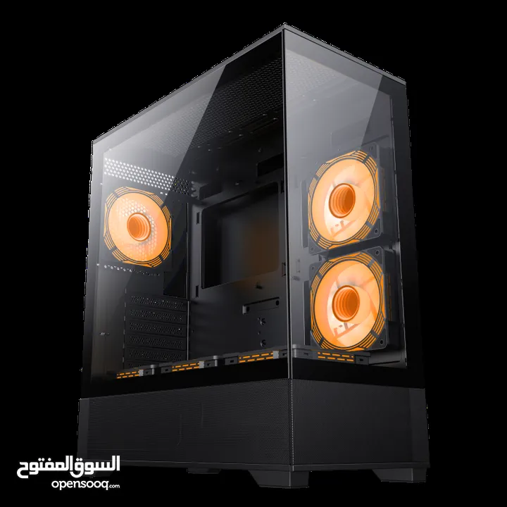 كيس جيمنغ  من جيماكس مضيئ رجب تصميم زجاجي رهيب RGB GAMEMAX Vista AB Case Gaming