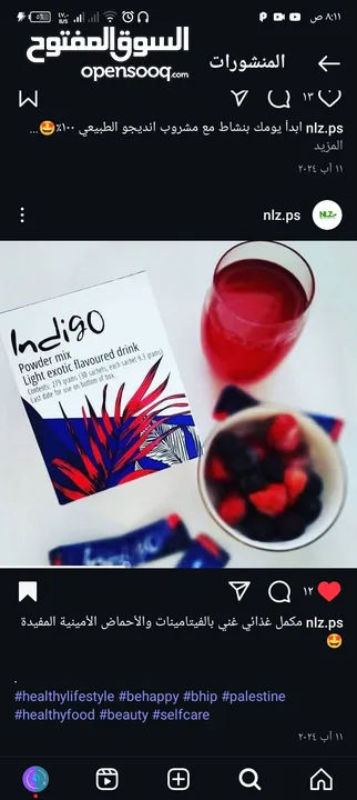Indigo Energy Blind(مشروب الإنديجو)