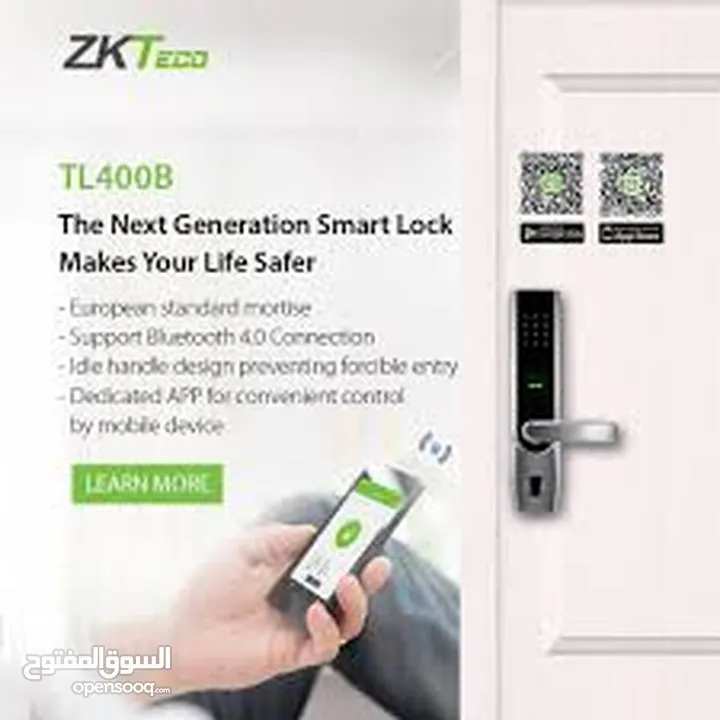 قفل ذكي مناسب لجميع الأبواب Smart Lock نوع ZKTeco TL400B