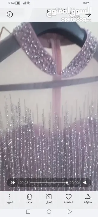فستان سهره لون سومو للبيع مقاس ميديوم سمول