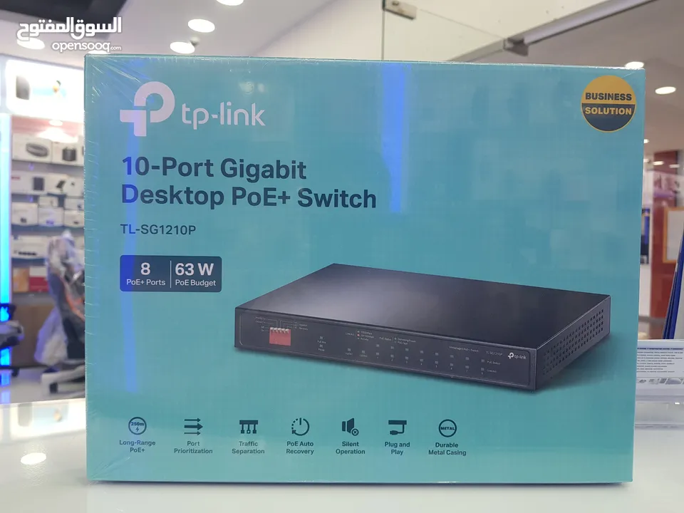 Tp-link 10-port Gigabit Desktop POE+Switch 63w