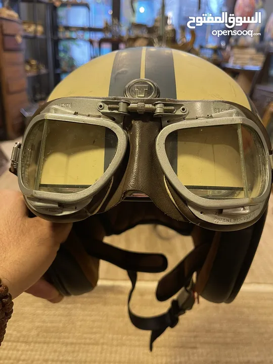 WW2 Vintage English Aviation / Motorcycle Goggles.