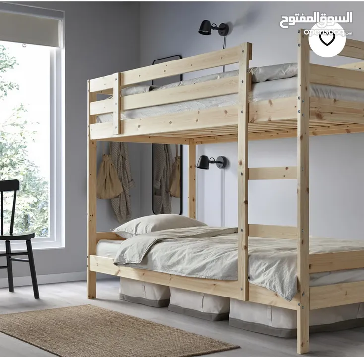 تخت للبيع طابقين (Punk Bed) من ايكيا - بحالة ممتازة