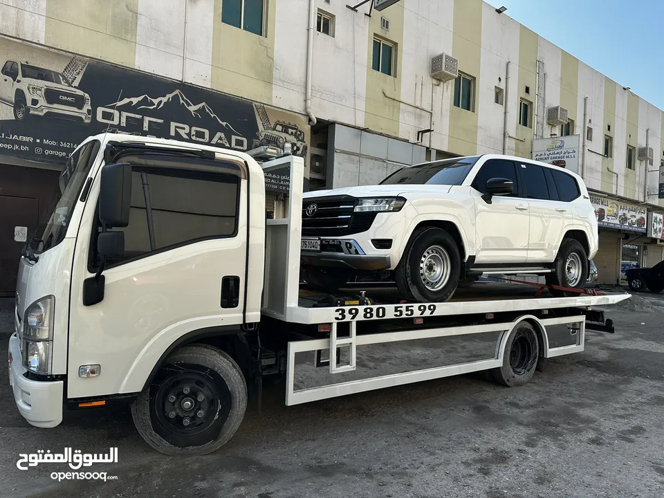 سطحة مدينة حمد 24 Hamad Town TOWING CAR 24 ونش رافعة رافعه نقل سطحة البحرين خدمات سحب سيارات
