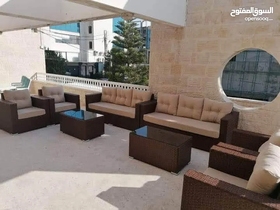 طقم رتان خماسي مع مرجيحة إيطالي. متوفر خدمة التوصيل لجميع المحافظات