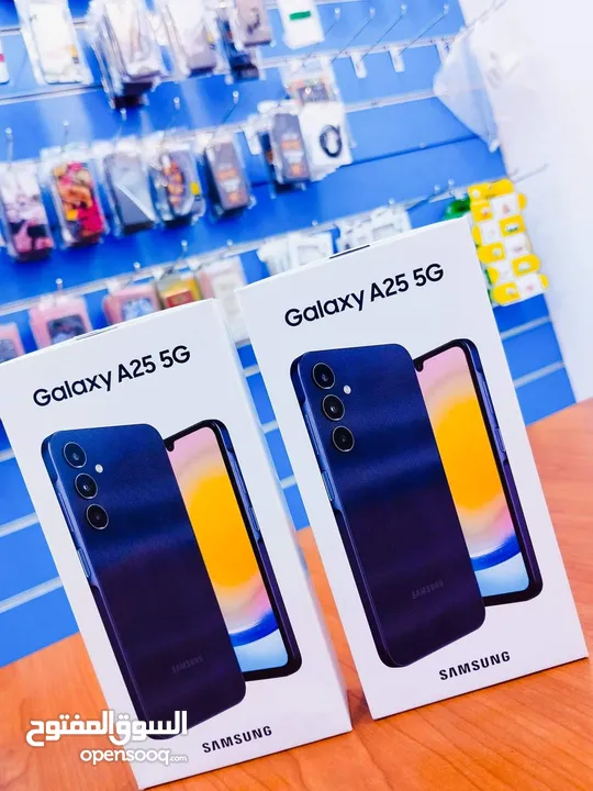 مستعمل ايام Samsung A25 5G رام  16 جيجا  256 أغراضة والكرتونه الأصلية مكفول متوفر توصيل