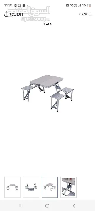 طاولة الألمنيوم قابلة للطي Aluminum folding table