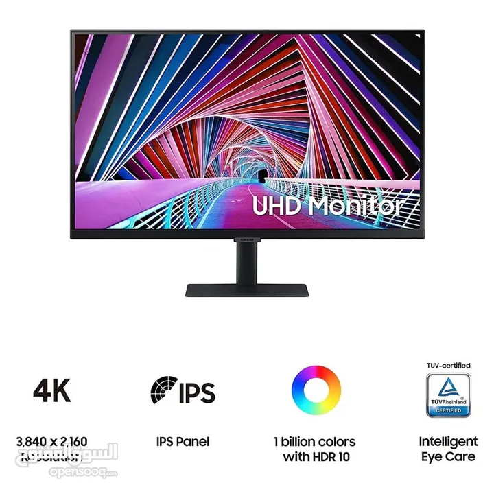 Samsung 27” 4K Monitor  شاشة سامسونج فور كى 27 انش بحالة فوق الممتازة