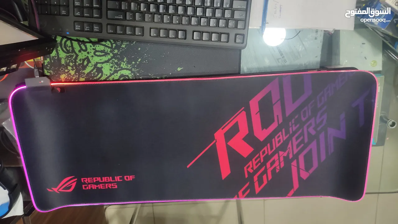 ROG Republic Of Gamers RGB Gaming Mouse pad extended Large